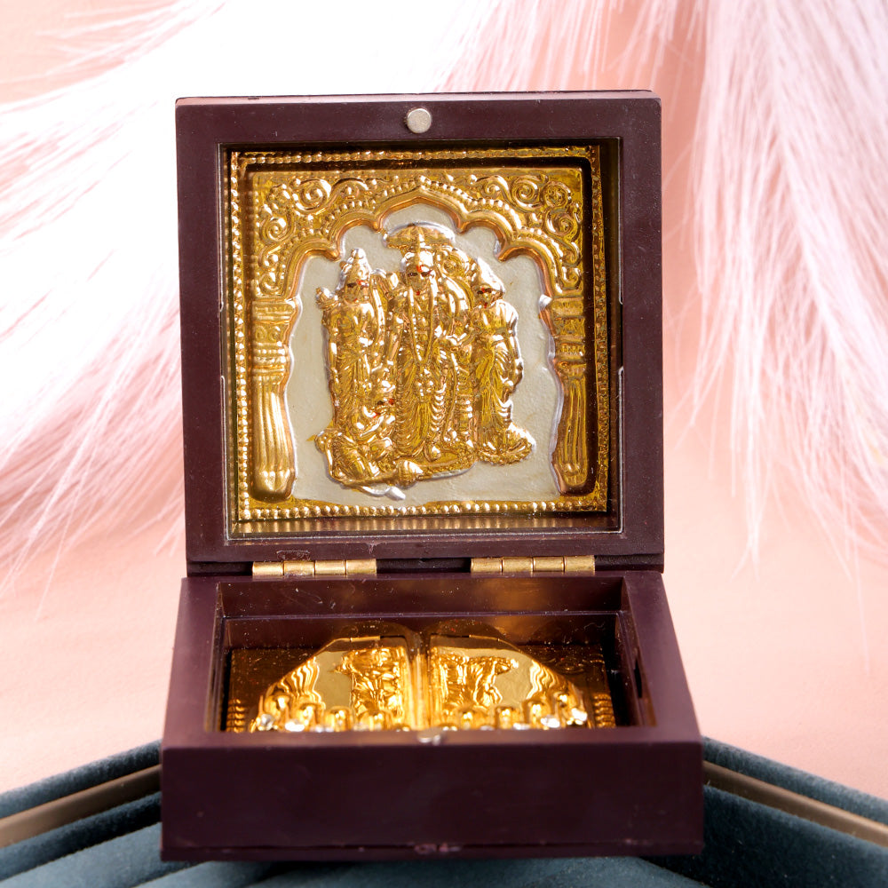Jai Shree Ram Charan Paduka Box - Small