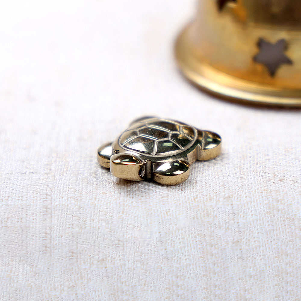 Golden Pyrite Tortoise Spiritual Decorative Piece