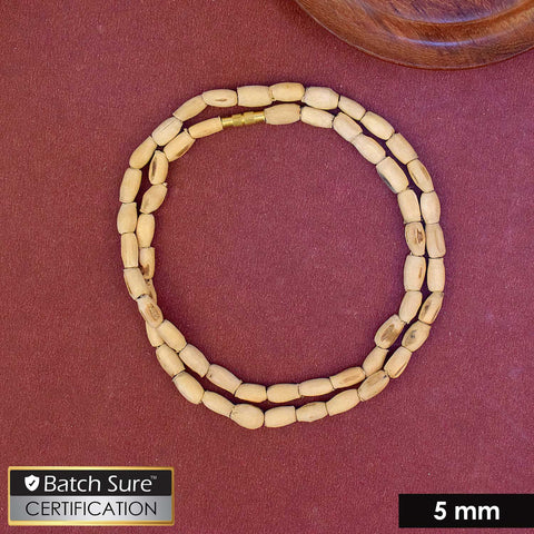 100% Original Tulsi Kanthi Mala with 5mm beads β traditional Hindu prayer necklace for devotion, chanting, and meditation. Indiaβs Premium Jap Mala Store - www.satvikstore.in