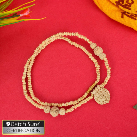 100% Original Tulsi Kanthi Mala with Radha name locket for devotion and spiritual well-being. Indiaβs Largest Pooja Accessories Brand - www.satvikstore.in