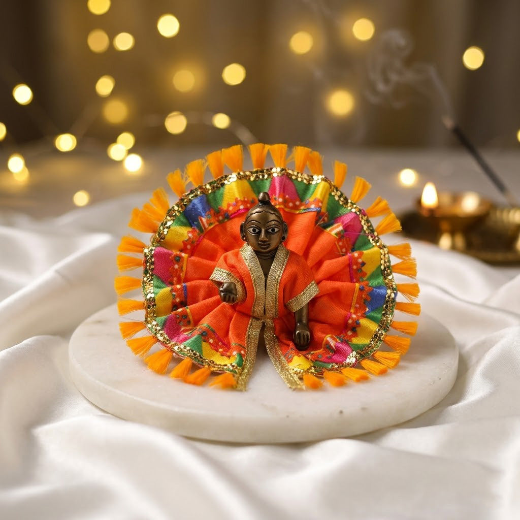 Size No.1 Handcrafted Festive Laddu Gopal Dress
