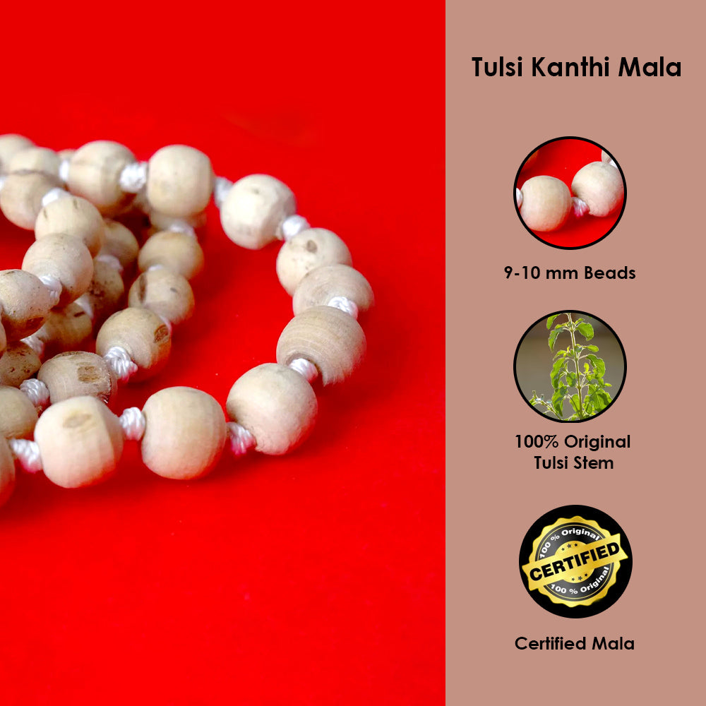 100% Original Tulsi Kanthi Jap Mala (9-10mm)