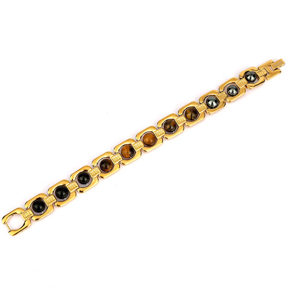 Gold Plated Triple Protection Bracelet – Unisex Spiritual Wear
