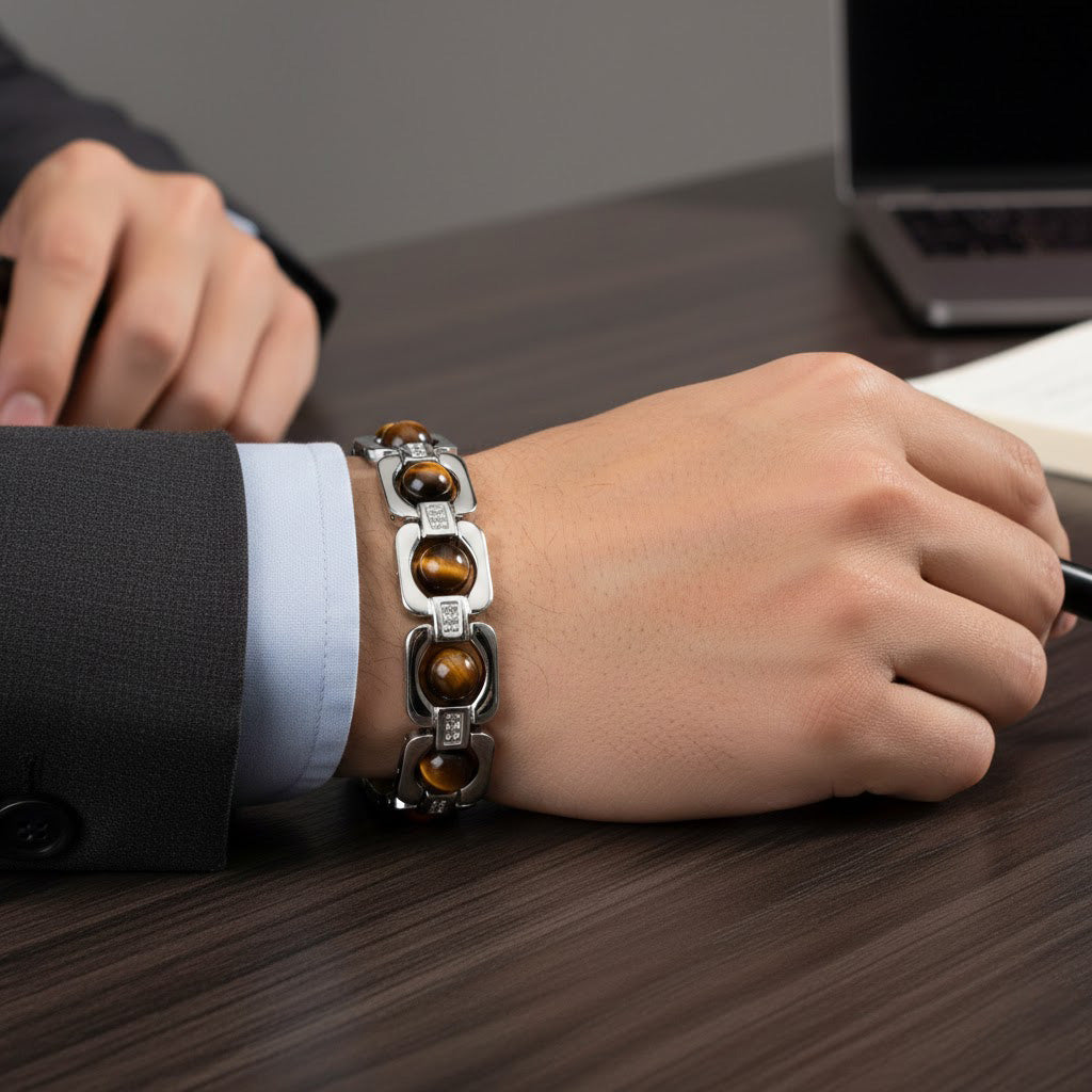 Triple Protection Silver Plated Bracelet Unisex Spiritual Jewelry