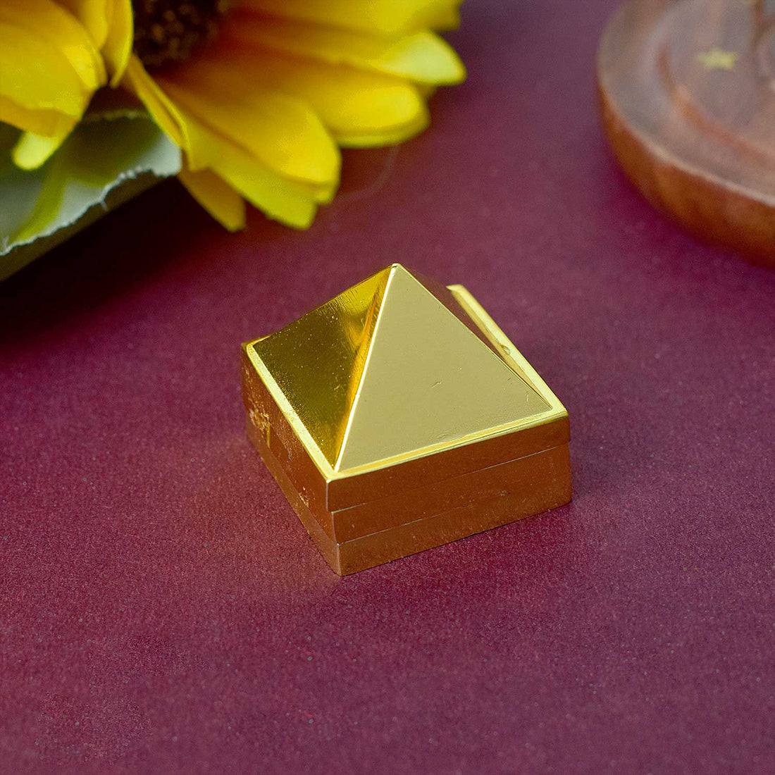 Brass Vastu Pyramid (Vastu Devta Yantra) featuring 45 deity zones, designed to balance energy flow, correct Vastu dosh, and bring prosperity and peace to any space.
India’s Largest Pooja Accessories Brand - www.satvikstore.in