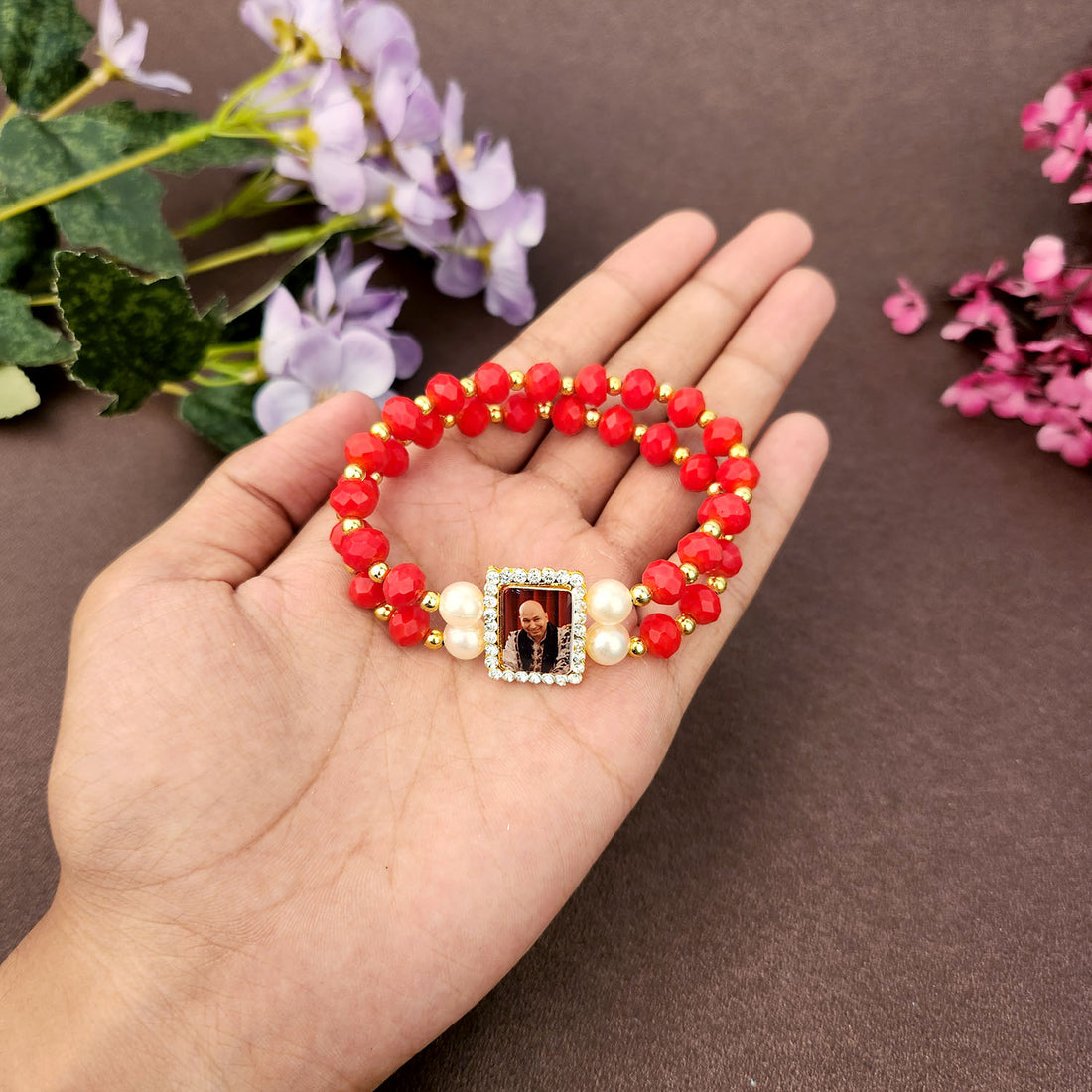 Red Double Band Guru Ji Maharaj Handmade Bracelets for Men and Women