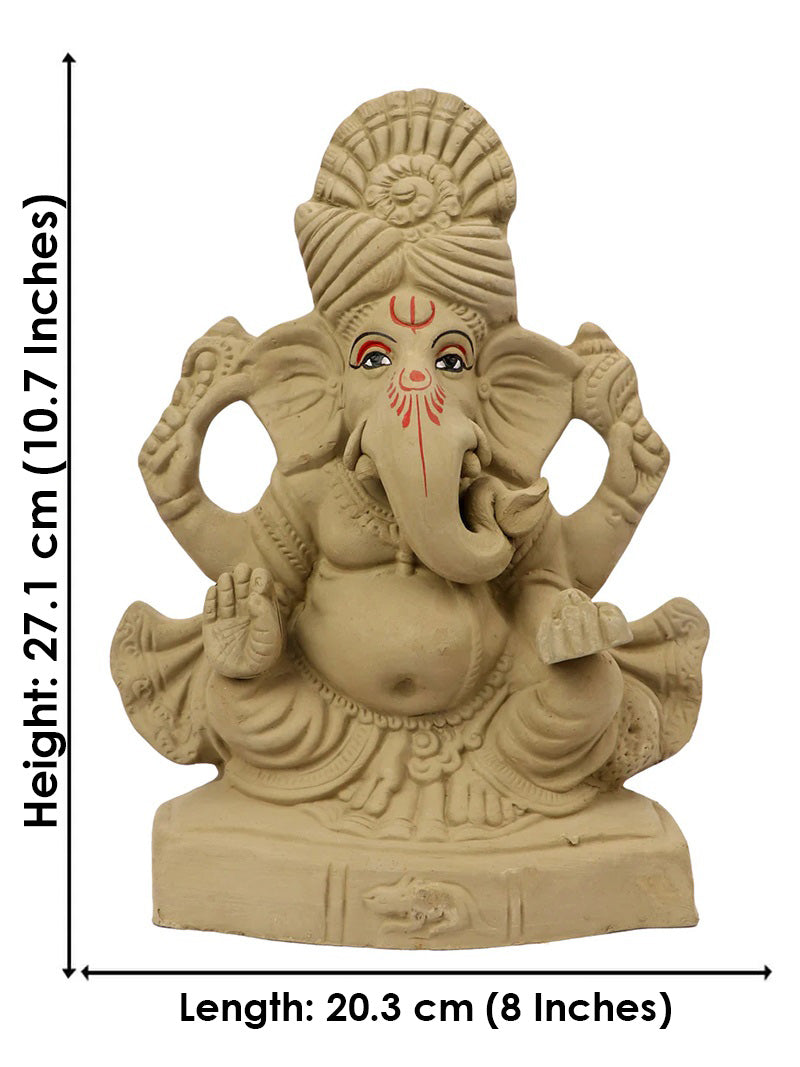 11 Inch Siddhidhata Eco-Friendly Ganesha idol