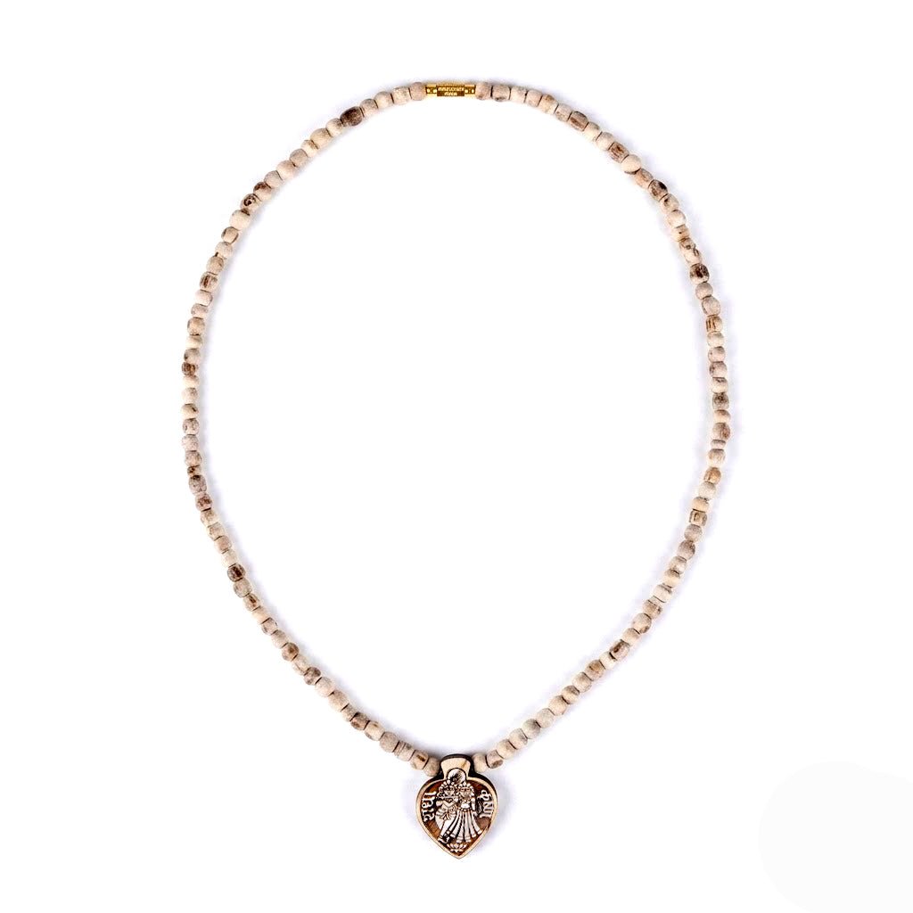 100% Original Tulsi Neck Mala with Radha Krishna Locket Charm
