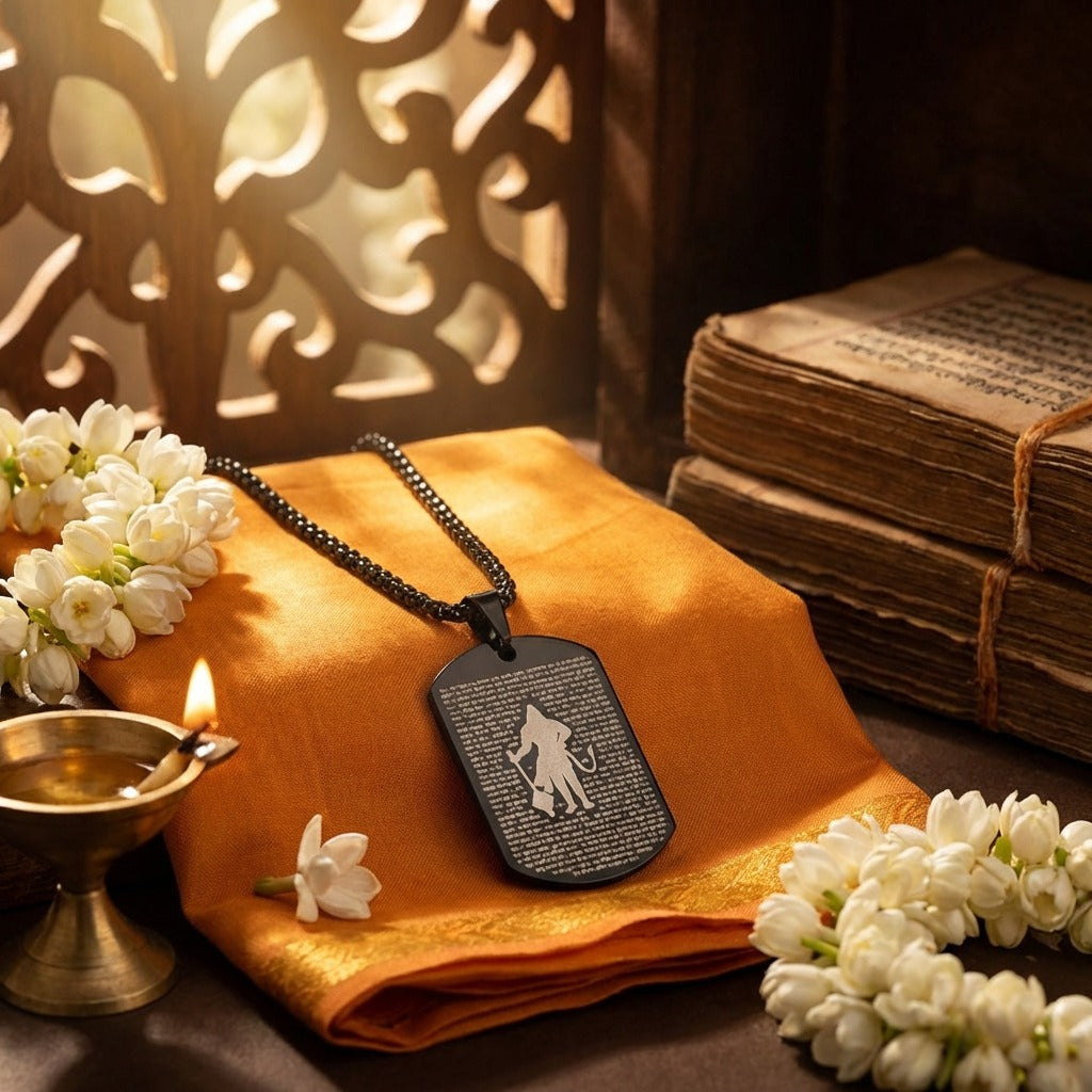 Dhan Yog & Rose Quartz Bracelet Combo with Hanuman Chalisa Pendant