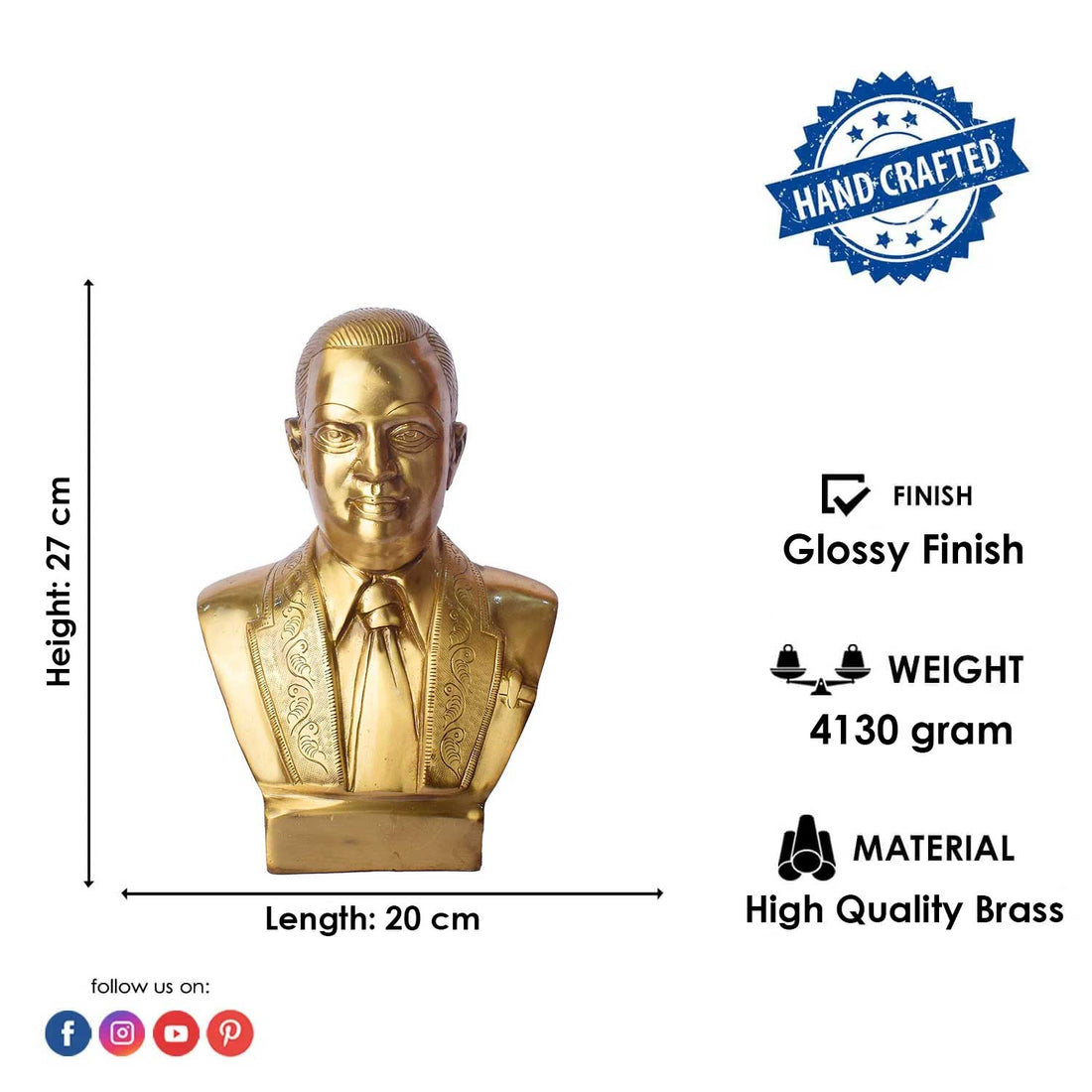 10.6 Inch Dr. Bheem Rao Ambedkar Commemorative Statue