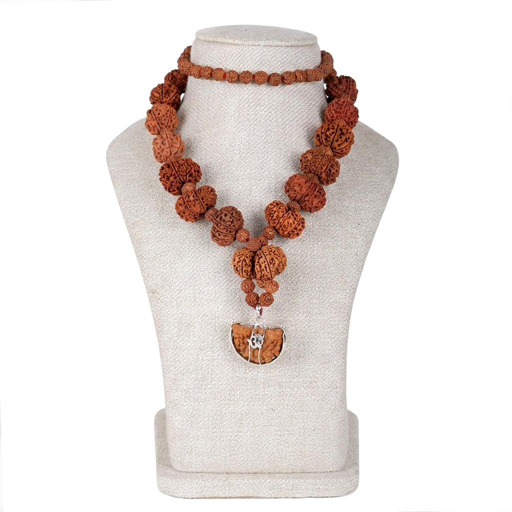 Siddha Mala with 1 Mukhi Half Moon (Collector Grade) – Nepal (Thread)