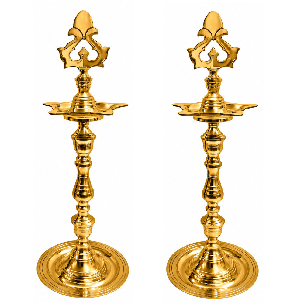 25 INCH Brass Kerala Chandarbalyam Samai Diya