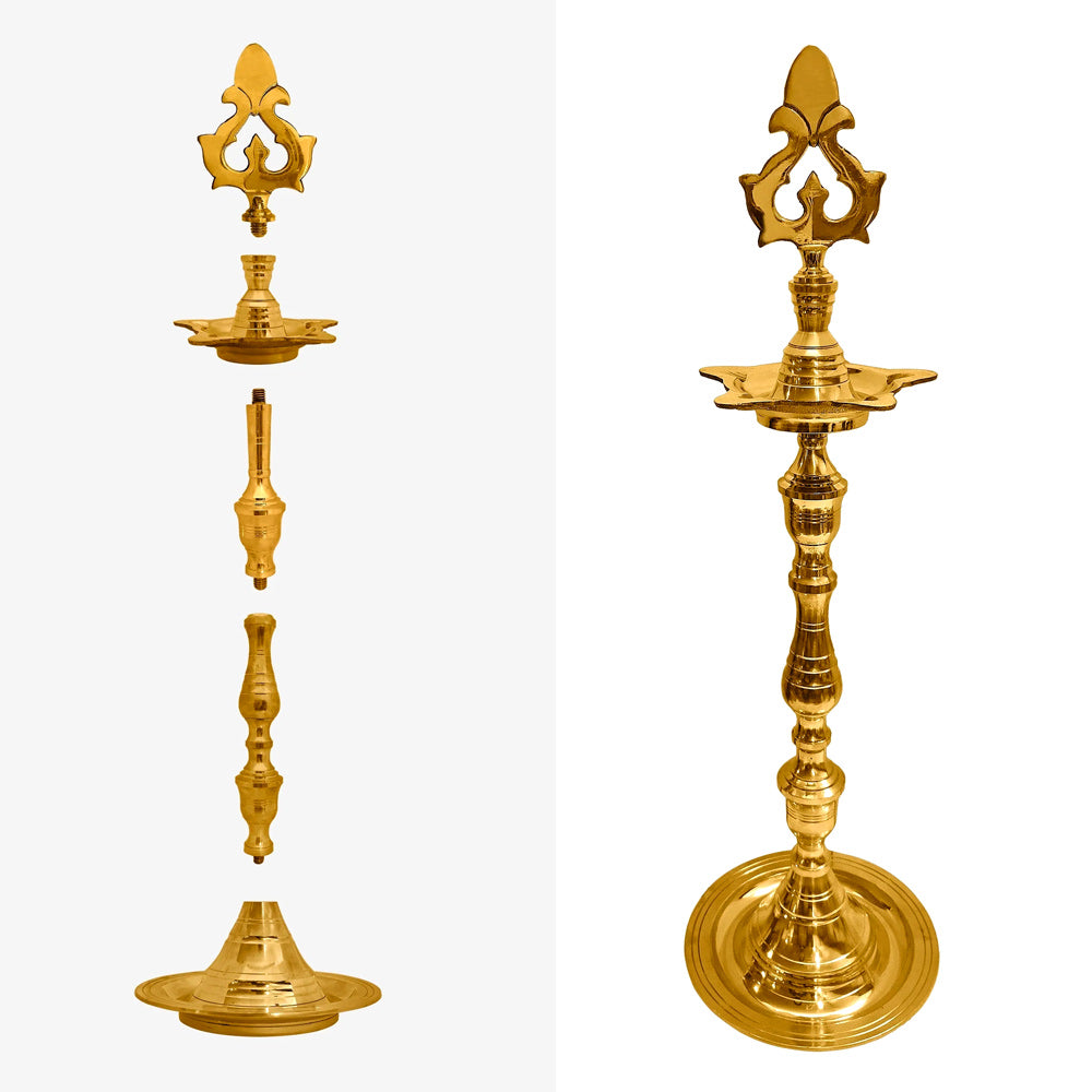 25 INCH Brass Kerala Chandarbalyam Samai Diya