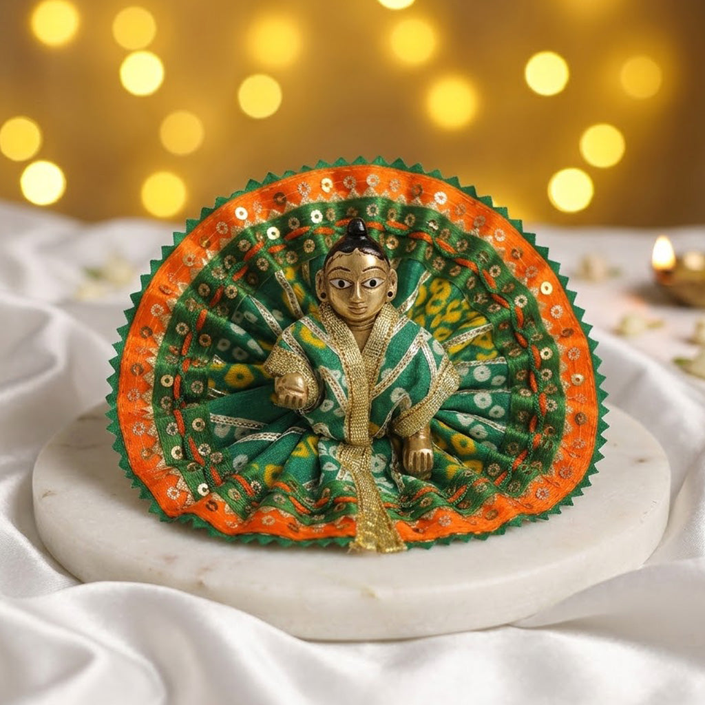 Captivating Bandhani Print Laddu Gopal Dress (Size 1 & 2)