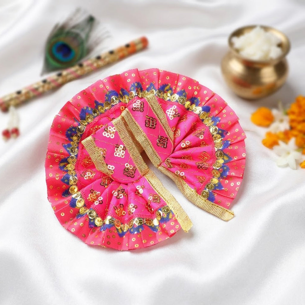 Size No.1 Radiant Sequin Laddu Gopal Dress