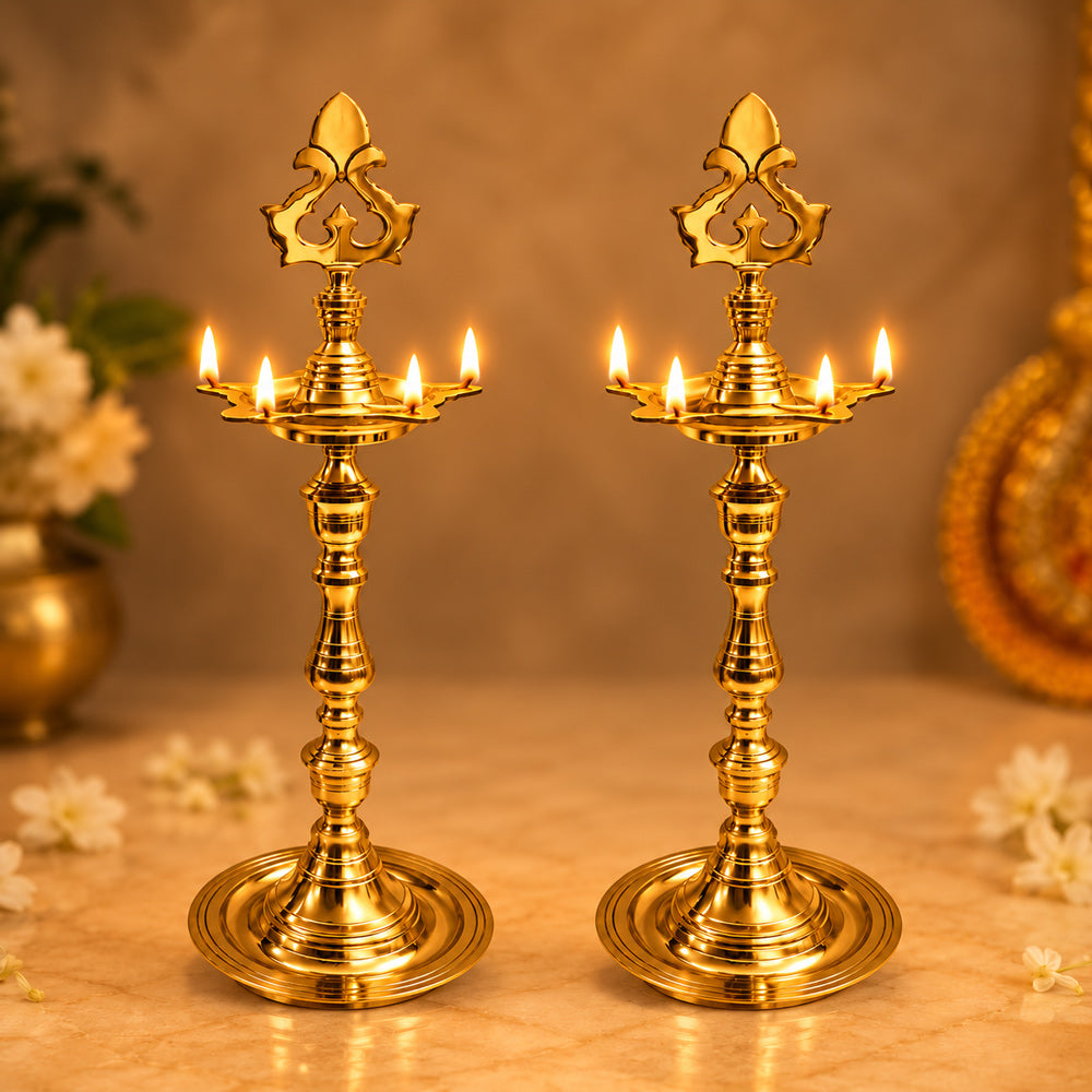 25 INCH Brass Kerala Chandarbalyam Samai Diya