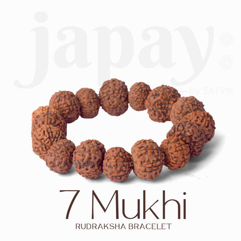 7 Mukhi Rudraksha Bracelet β Original Beads for Wealth, Career Growth & Saturn Balance. Indiaβs Largest Pooja Accessories Brand - www.satvikstore.in