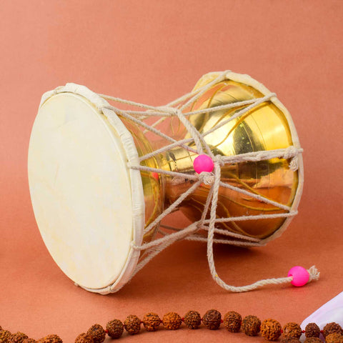 8 Inch Brass Damru for Lord Shiva β Traditional Temple Instrument. Indiaβs Largest Pooja Accessories Brand β www.satvikstore.in