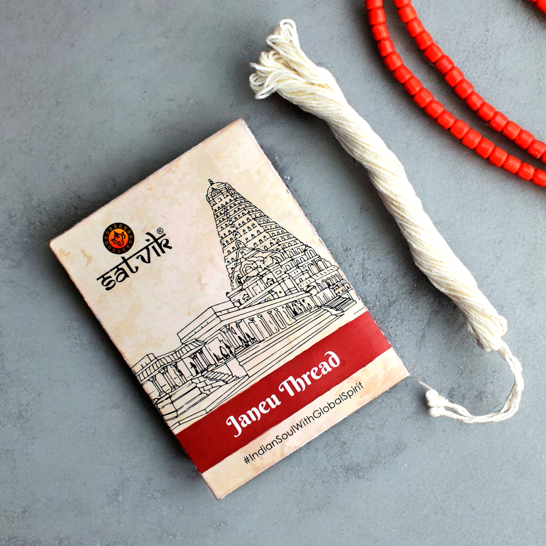 1 Pc White Cotton Janeu Thread (Safed Janeu) for Puja & Rituals