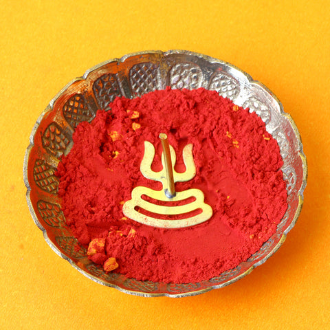 Brass Trishul Tilak Stamp, a sacred brass stamp shaped like Lord Shiva's Trishul, used for applying tilak during pooja and spiritual rituals. 
Indiaβs Largest Pooja Accessories Brand β www.satvikstore.in