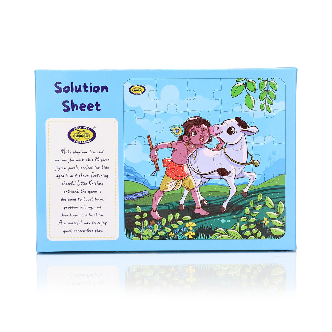 Kids Jigsaw Puzzle - Krishna with Cow | Fun, Focus & Devotion | Tiny Flute Puzzle