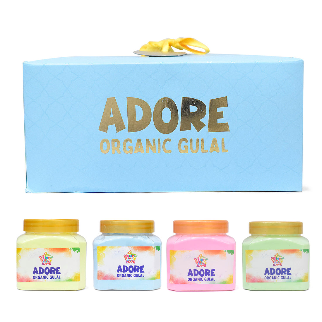 4 Pc Set of Adore Organic Gulal With Gift Box Packaging
