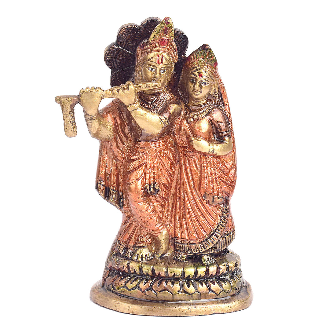 5.4 Inch Radha Krishna Pair Idol for Home Temple Decor