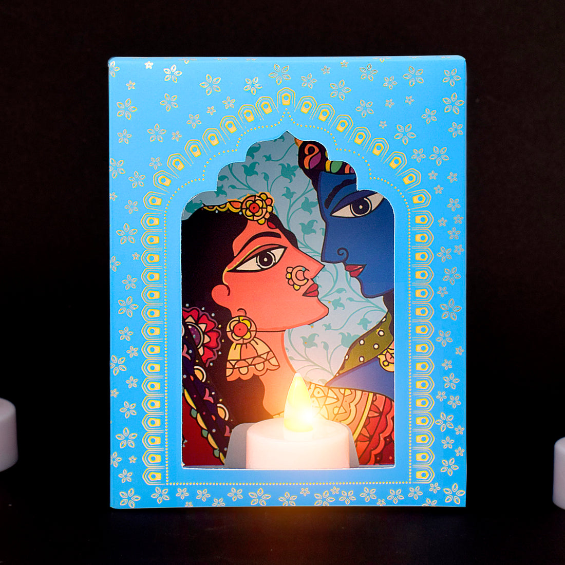 LED Deep Mala Diwali Decorations with LED Candles: Traditional Hanging Jharokha Boxes