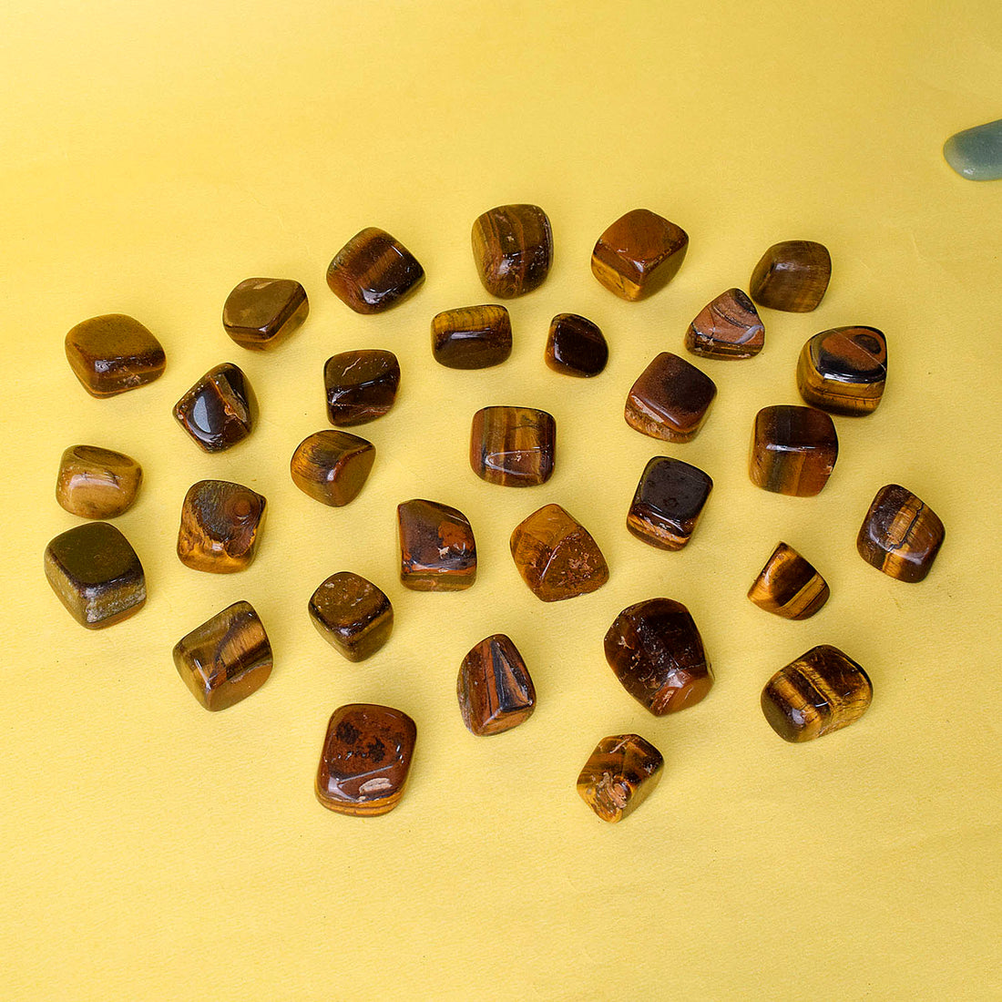 Natural Tiger Eye Tumble Stone for Reiki Healing & Protection