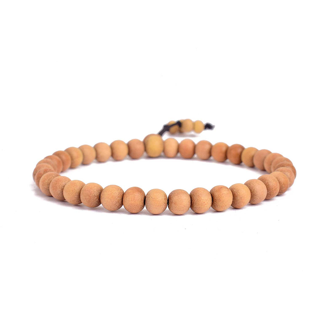 100% Original 8mm White Chandan Bracelet for Peace & Inner Calm