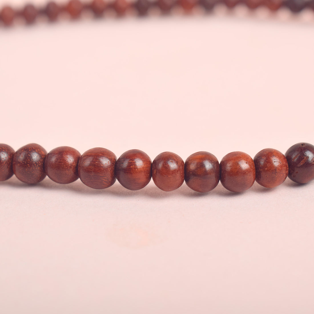 5mm Pure Red Sandalwood Jap Mala – Certified Authentic (Andhra Pradesh) Spiritual Use