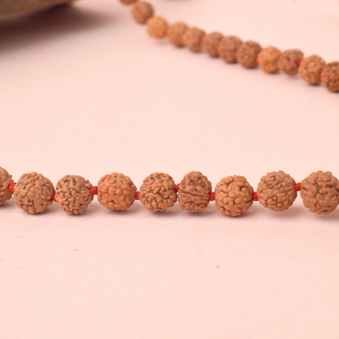 5 Mukhi Pathariya Rudraksha Mala for Daily Jaap 6-7mm