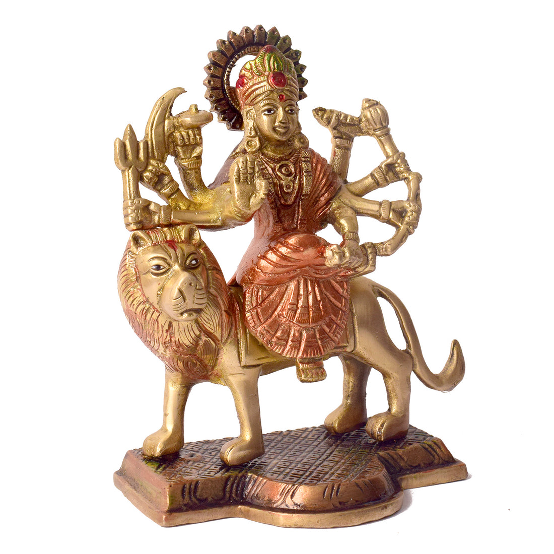 3.4 Majestic Brass Sherawali Mata Idol