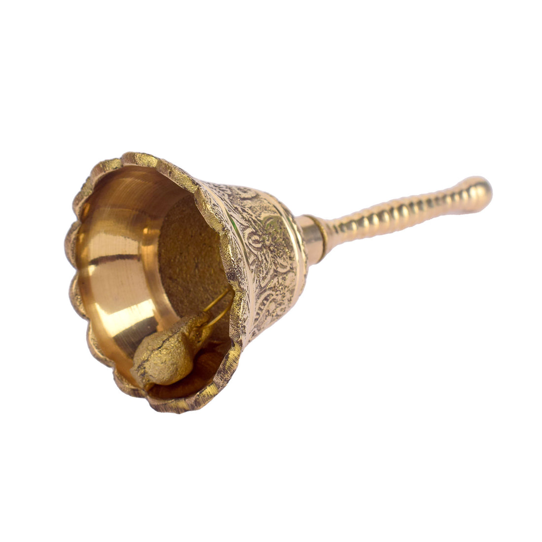 Brass Embossed Puja Bell