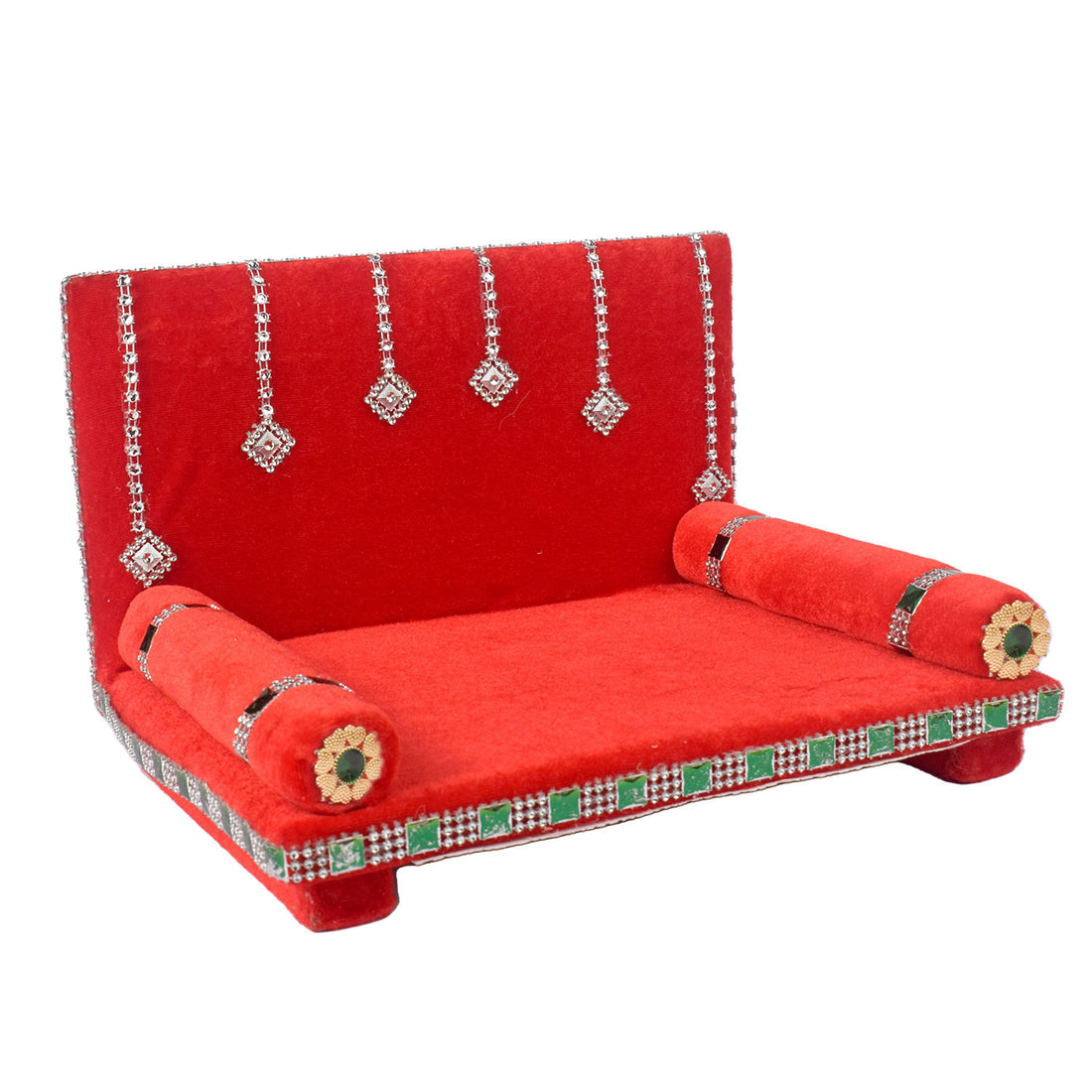 Velvet Radiance: Laddu Gopal's Glorious Singhasan