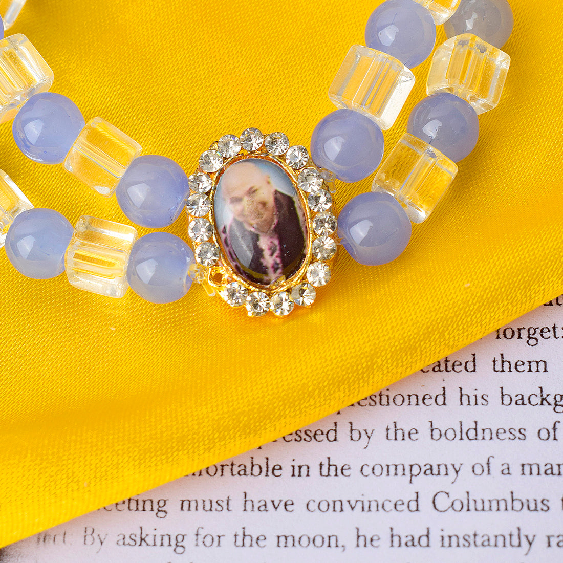 Mystic Cerluen Blue And White Guru Ji Bracelets