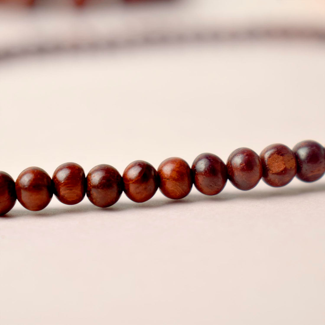 Certified 4.5mm 100% Original Authentic Pure Red Sandalwood Jap Mala (Andhra Pradesh)