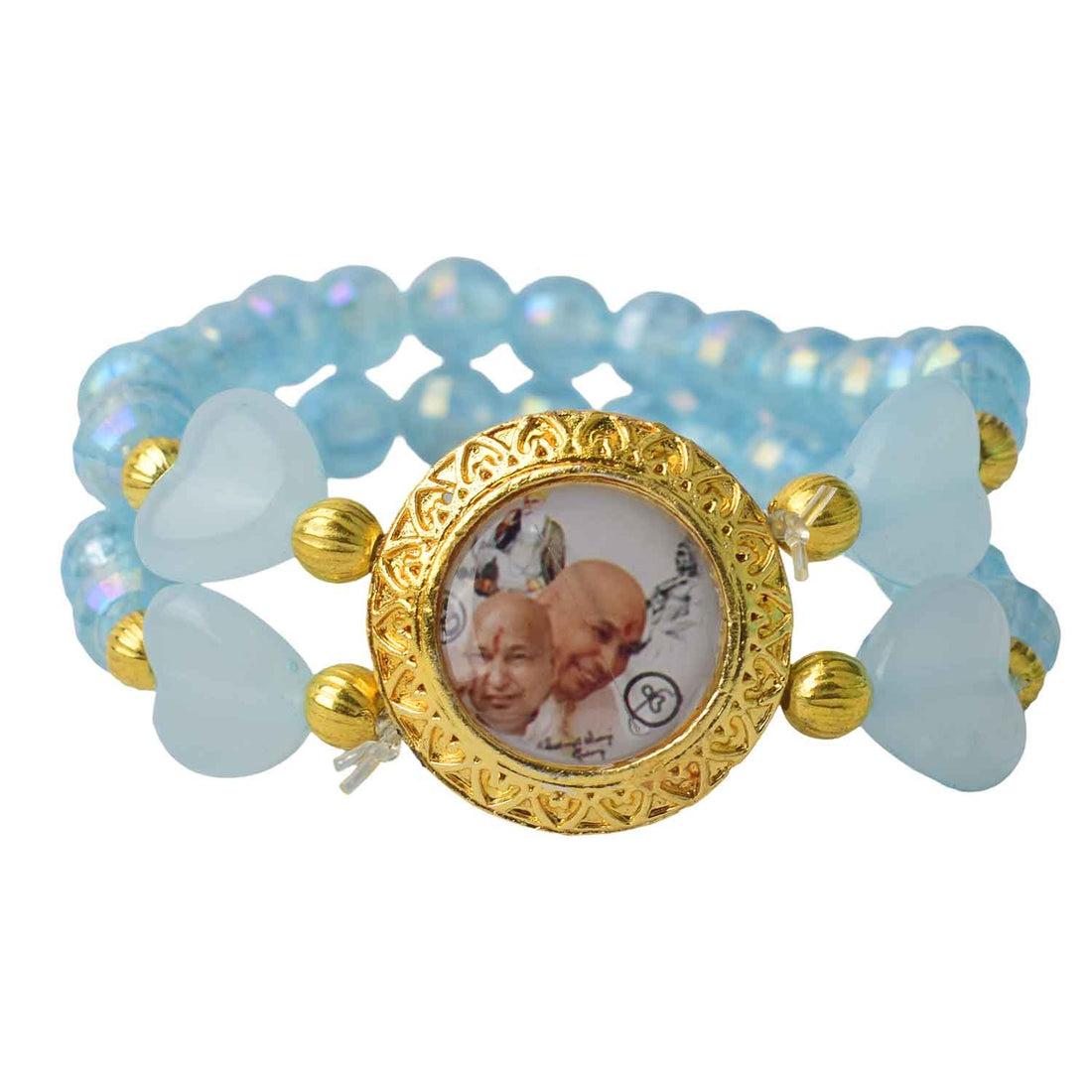 Charming Guruji Swaroop Bracelet (Assorted) – Round & Heart Beads