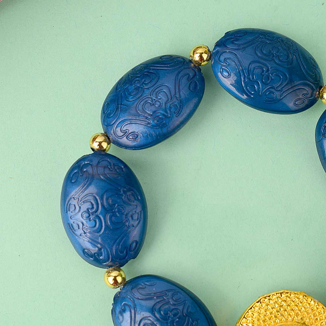 Chunky Oval Shaped Beads (Assorted) โ Guruji Swaroop Bracelet