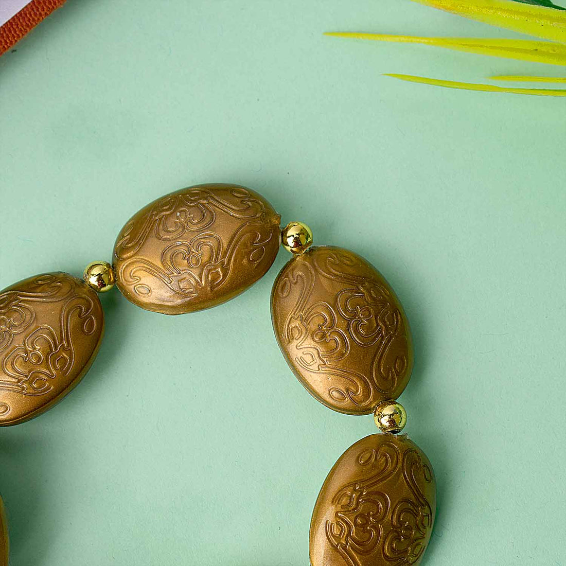 Chunky Oval Shaped Beads (Assorted) โ Guruji Swaroop Bracelet