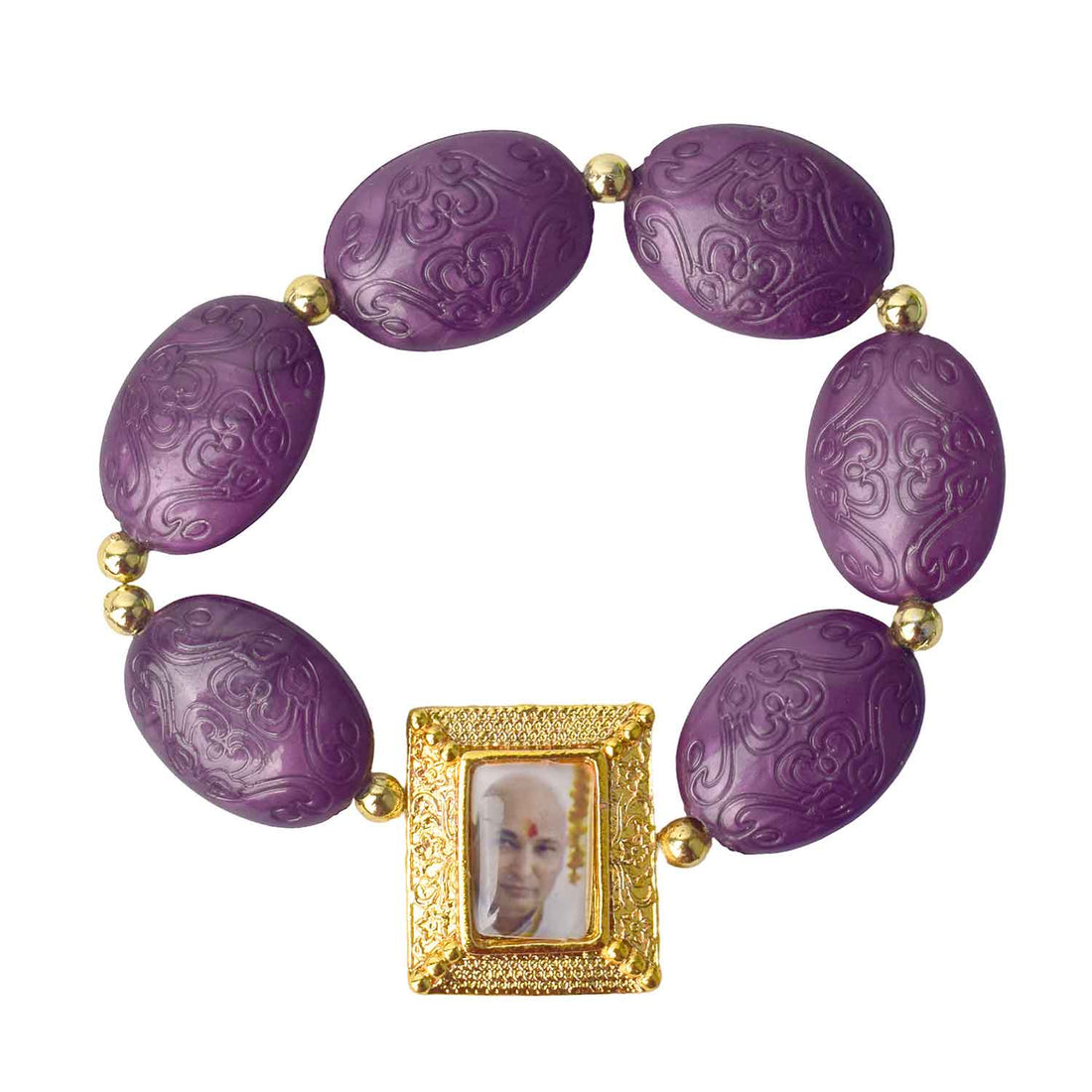 Chunky Oval Shaped Beads (Assorted) โ Guruji Swaroop Bracelet