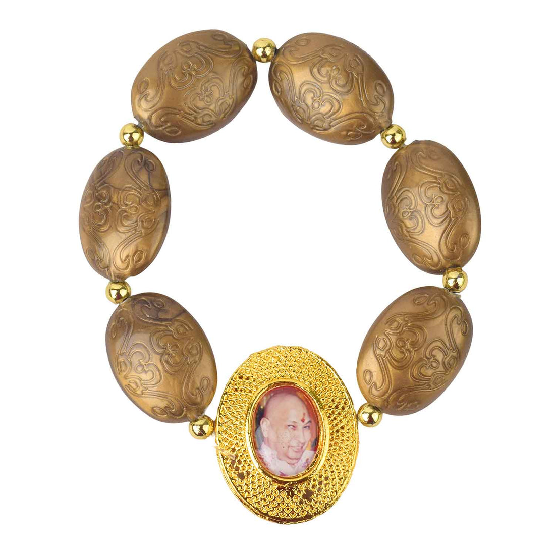 Chunky Oval Shaped Beads (Assorted) โ Guruji Swaroop Bracelet