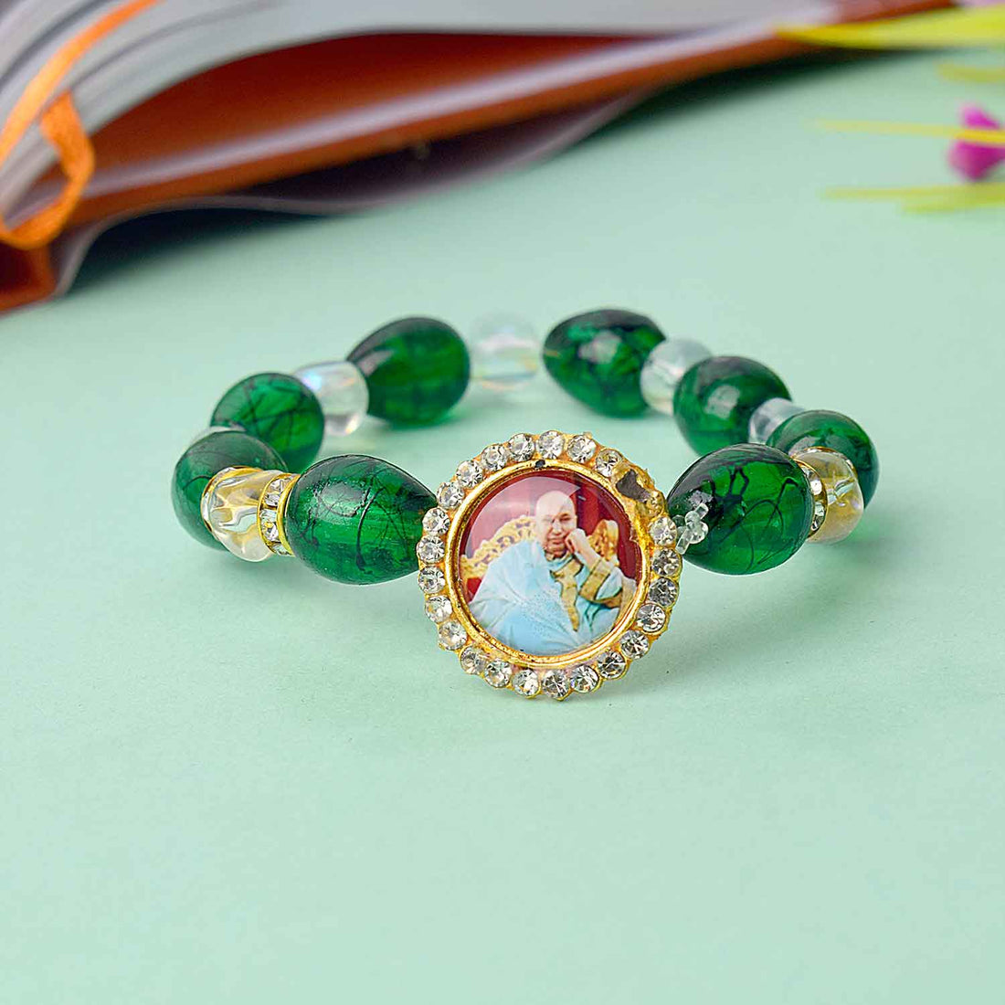 Coloured Beads (Assorted) โ Guruji Swaroop Bracelet