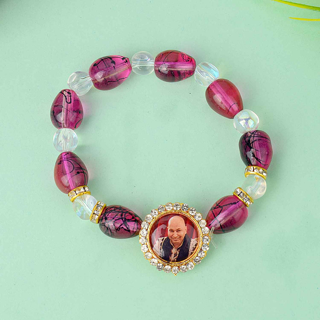 Coloured Beads (Assorted) โ Guruji Swaroop Bracelet