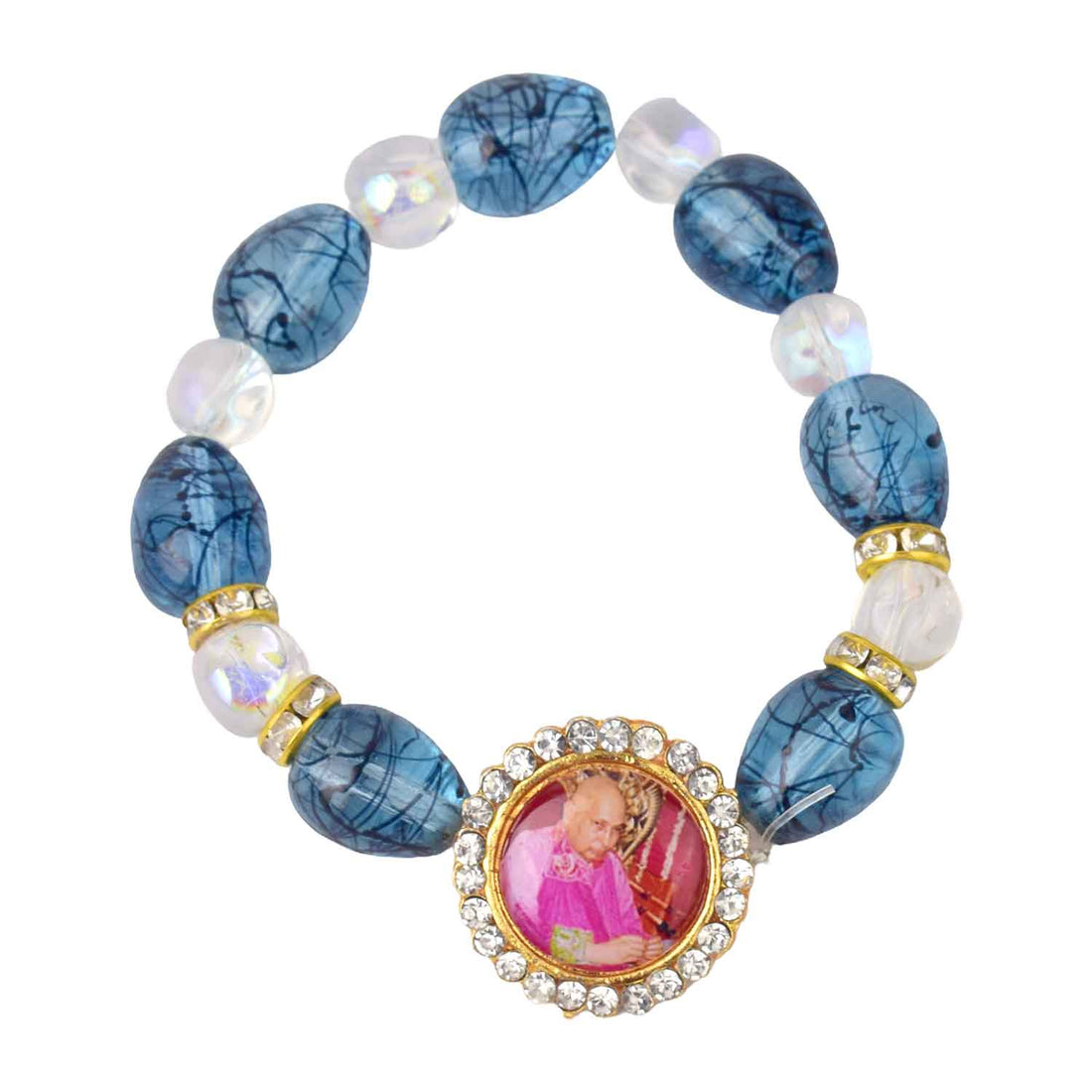 Coloured Beads (Assorted) โ Guruji Swaroop Bracelet