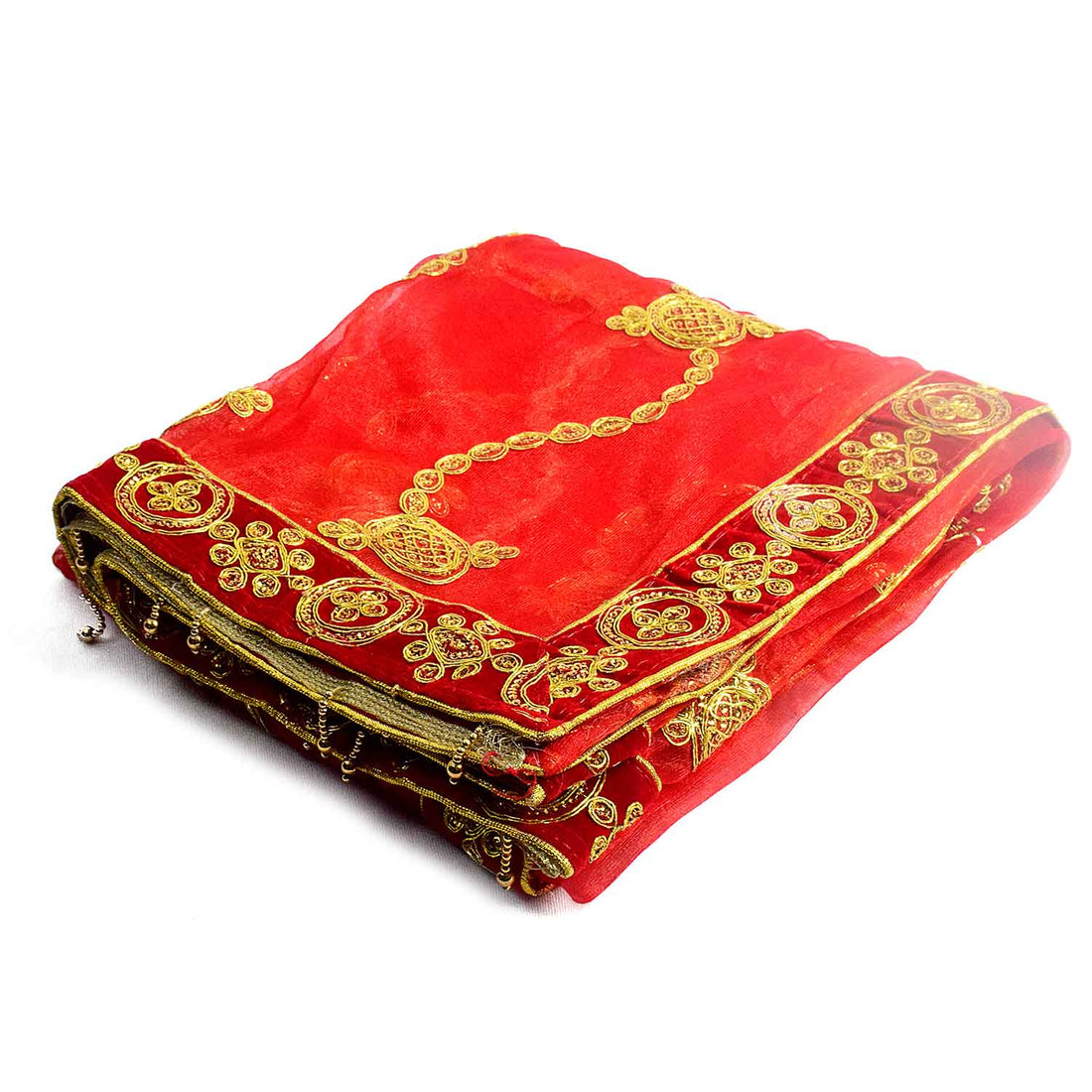Enhance your puja rituals with this beautiful Mata Ki Chunri, featuring delicate golden embroidery. Measuring 210 cm (83 inches) in length and 100 cm (39 inches) in height, this Chunri is ideal for Navratri, Durga Puja, temple decor, and other religious ceremonies. The intricate design and fine fabric make it a meaningful addition to your devotional offerings.
🛍️ Discover authentic religious accessories at Satvik Store for all your puja and festive needs. 🌸🙏