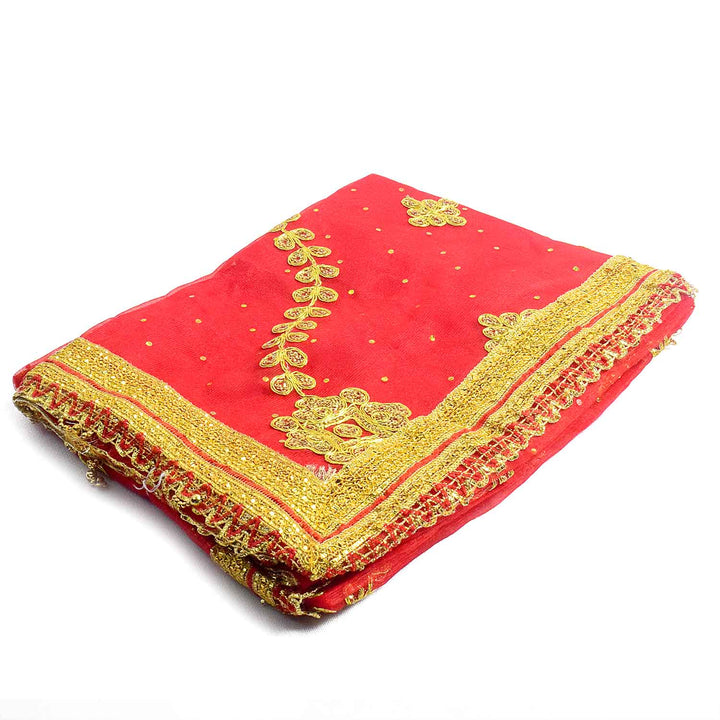 ✨ "Mata Ki Chunri with Golden Embroidery – Sacred Prayer Cloth for Puja" ✨
Enhance your spiritual rituals with this divine Mata Ki Chunri, adorned with golden floral embroidery and shimmering accents. Measuring 186 cm (73 inches) in length and 104 cm (41 inches) in height, this elegant Chunri is perfect for Devi puja, Navratri, Durga Puja, and temple decoration. Its intricate design symbolizes devotion and reverence, making it ideal for prayer offerings.
🛍️ Shop authentic religious accessories at Satvik