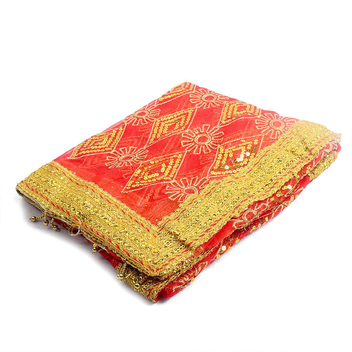 ✨ "Mata Ki Chunri with Golden Border – Divine Prayer Cloth for Puja" ✨
Elevate your spiritual rituals with this beautiful Mata Ki Chunri, featuring a golden border and intricate diamond and floral patterns. Measuring 190 cm (75 inches) in length and 110 cm (43 inches) in height, this Chunri is perfect for Devi puja, Navratri, Durga Puja, and festive decor. Its shimmering design adds a touch of divinity to your sacred offerings.
🛍️ Shop authentic religious accessories at Satvik Store for all your devotion
