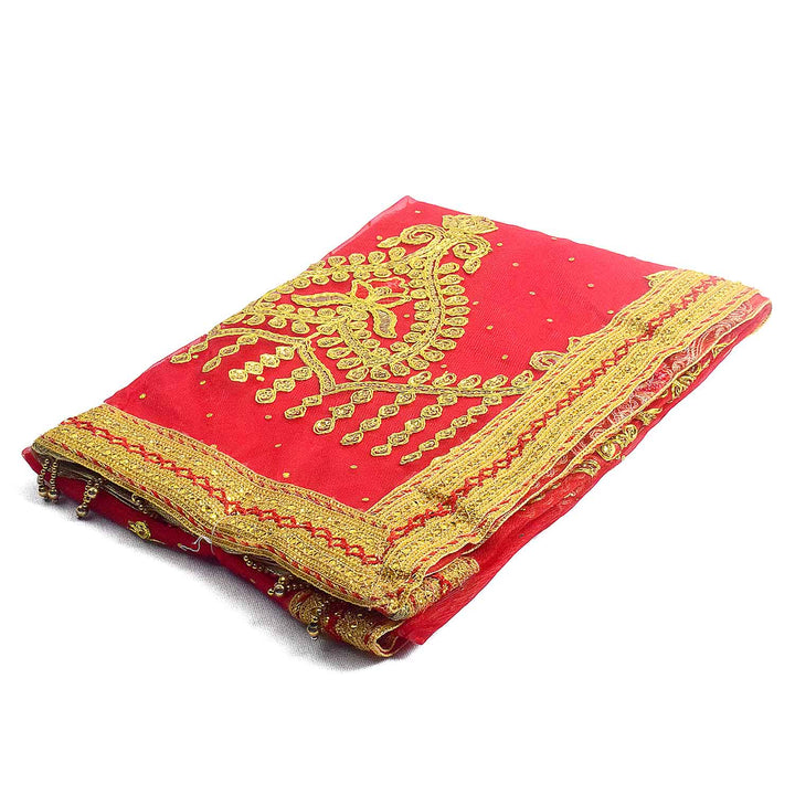 Enhance your puja ceremonies with this exquisite Pink Chunri featuring intricate golden embroidery. Measuring 188 cm (74 inches) in length and 108 cm (43 inches) in height, this elegant cloth is ideal for Devi puja, temple offerings, and altar decorations.
🛍️ Shop now at Satvik Store for authentic spiritual and religious products. 🌸🙏