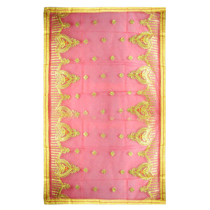 Enhance your puja ceremonies with this exquisite Pink Chunri featuring intricate golden embroidery. Measuring 188 cm (74 inches) in length and 108 cm (43 inches) in height, this elegant cloth is ideal for Devi puja, temple offerings, and altar decorations.
🛍️ Shop now at Satvik Store for authentic spiritual and religious products. 🌸🙏